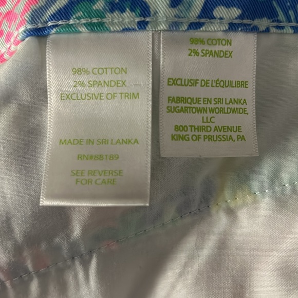 Euc Lilly Pulitzer shorts 16 mermaid - Picture 3 of 4